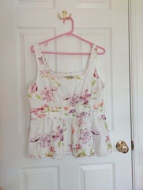 Floral Detailed Tank Blouse